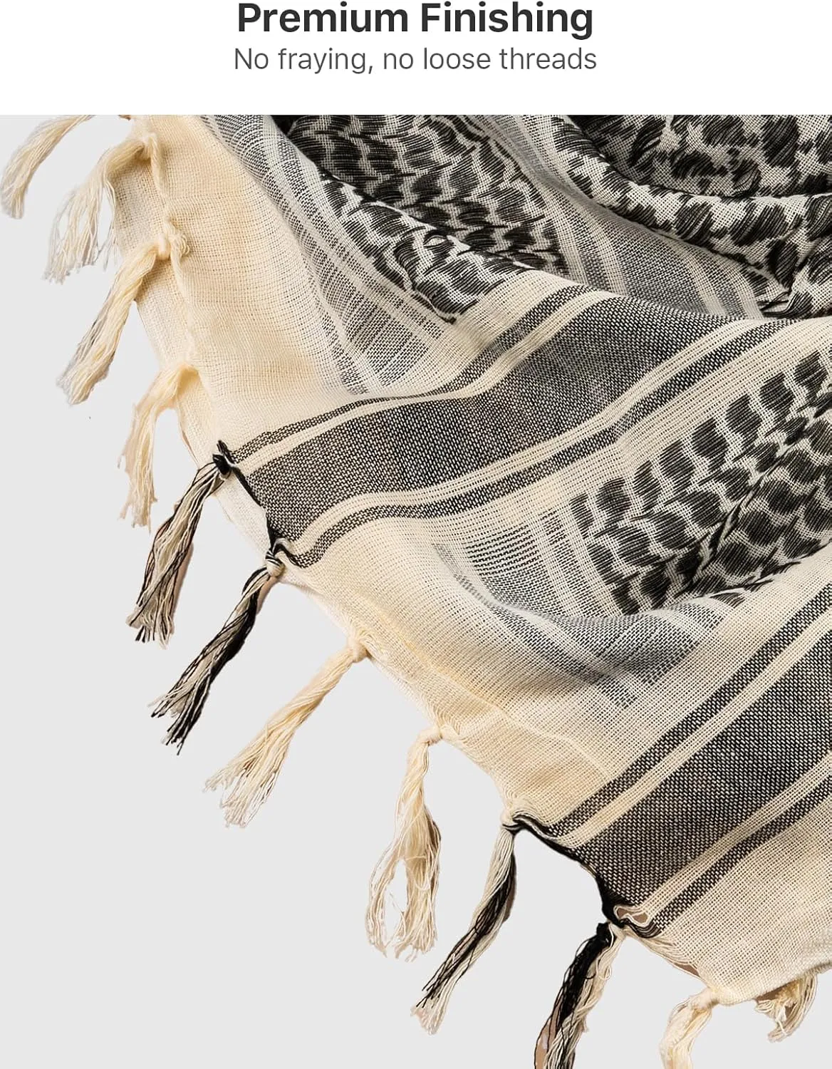 FREE SOLDIER Scarf Military Shemagh Tactical Desert Keffiyeh Head Neck Scarf Arab Wrap with Tassel for Men Women