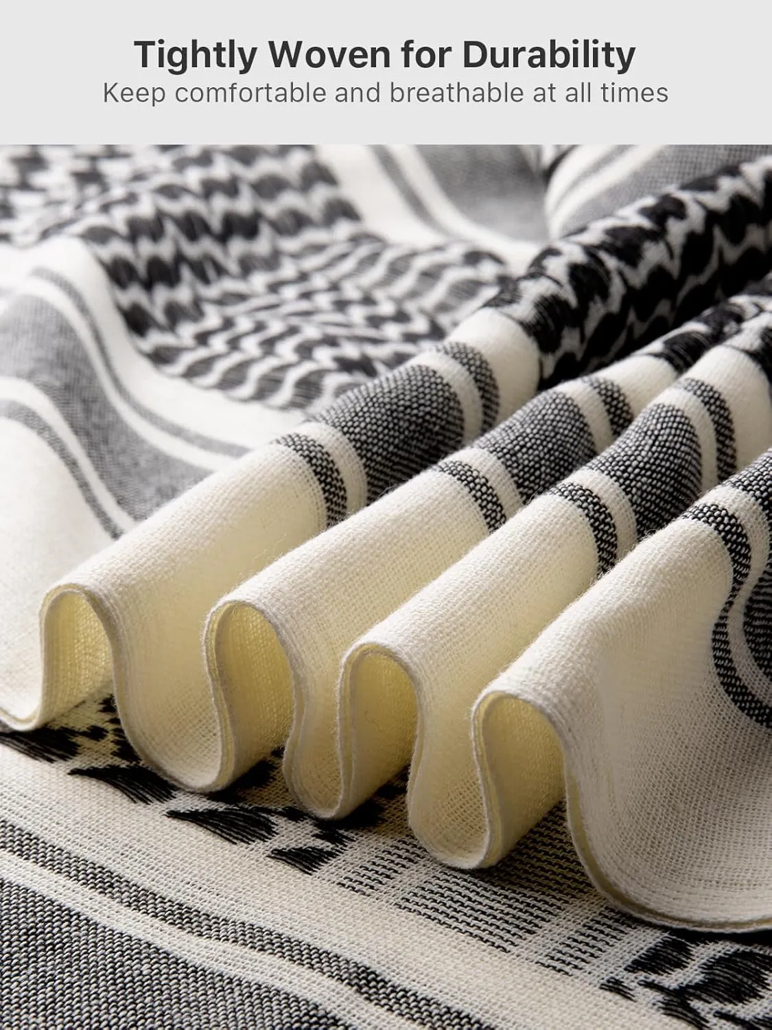 FREE SOLDIER Scarf Military Shemagh Tactical Desert Keffiyeh Head Neck Scarf Arab Wrap with Tassel for Men Women