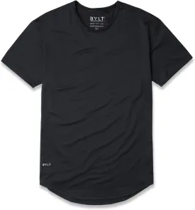 Performance Drop-Cut Men's T Shirt ?C Athletic Drop Cut Crewneck Tee ?C Moisture Wicking, Quick-Dry, Tapered Fit