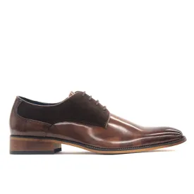 Portabella,PLAIN TOE-LACE UP-SHOES-G6859-399-BRO/ D.BROW