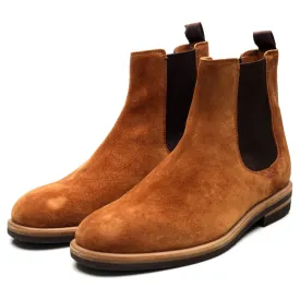 Tan Brown Suede Chelsea Boots UK 8 EU 44