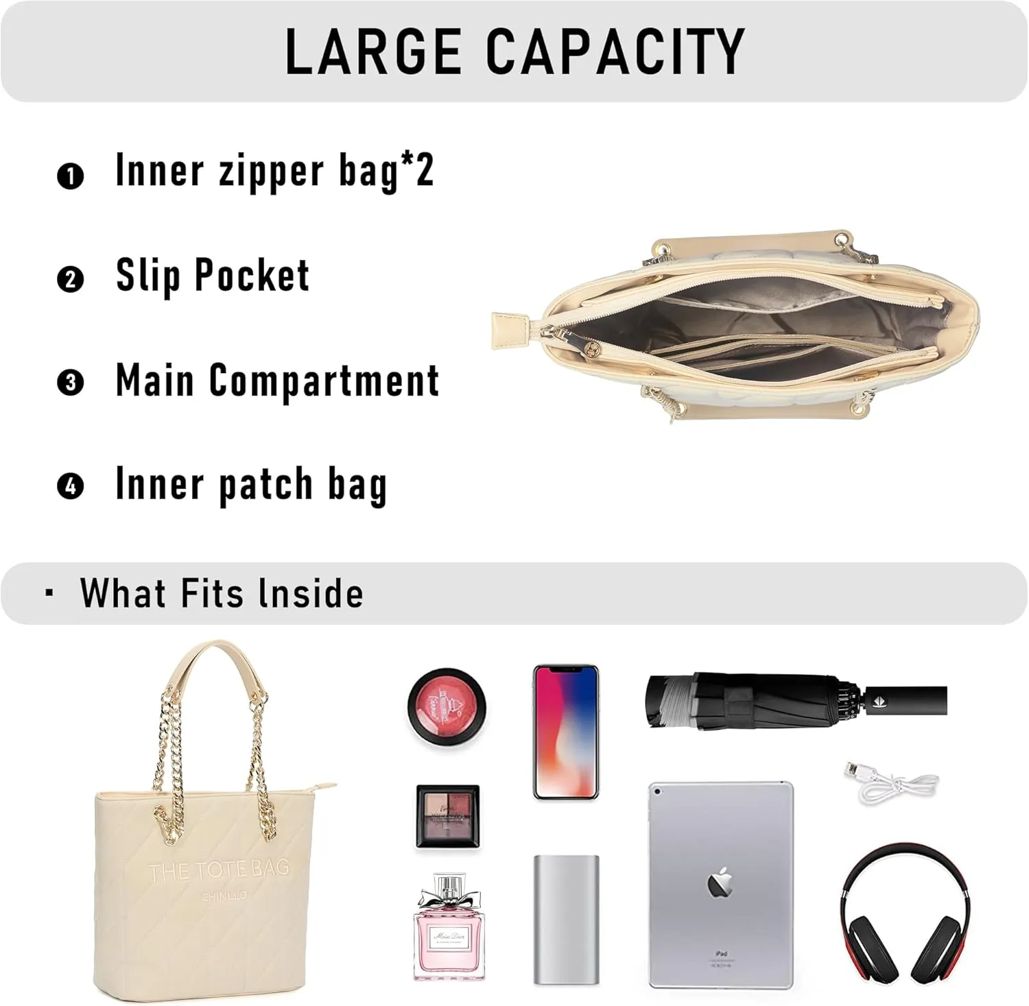 Tote Bag for Women, Medium Top Handle Handbags Purse