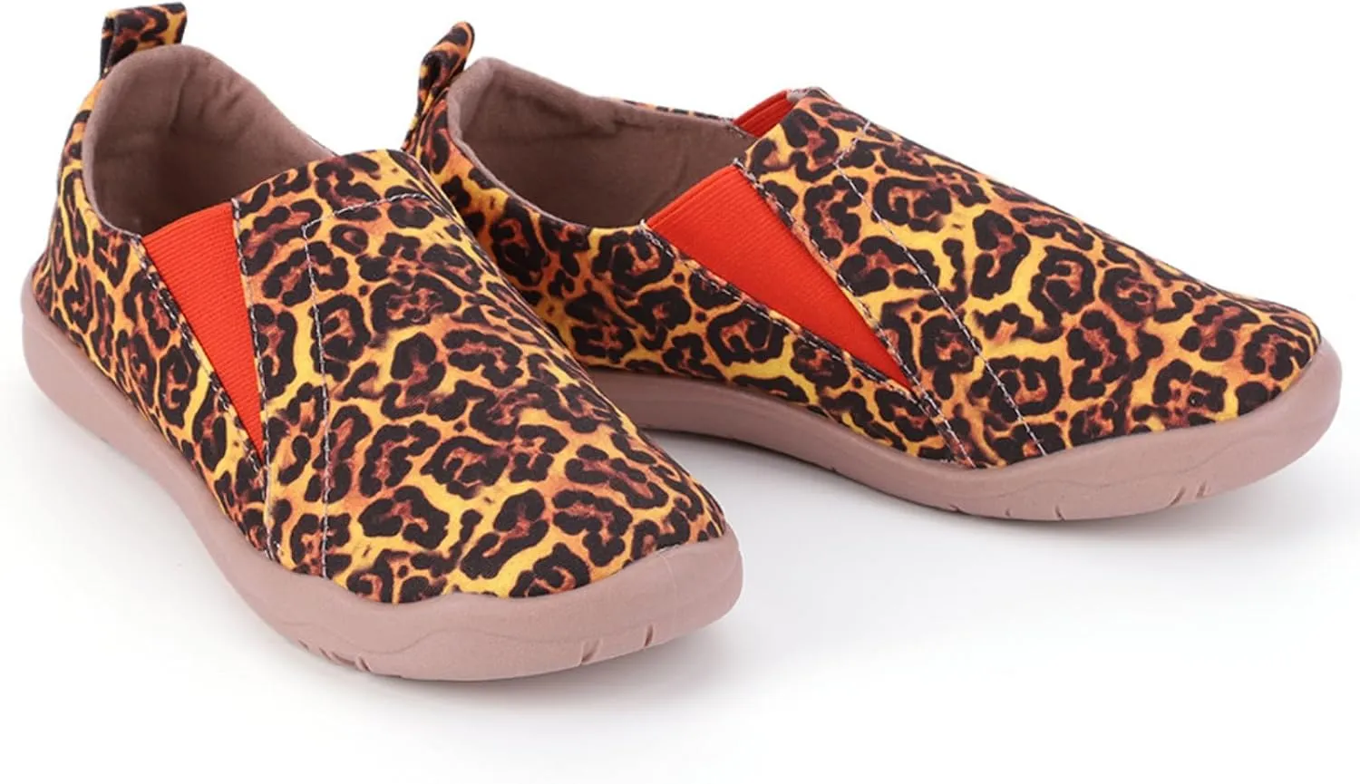 Women's Art Painted Casual Loafers, Extra Wide Slip-on Diabetic Shoes for Women, Comfortable Canvas Arch Support Walking Shoes