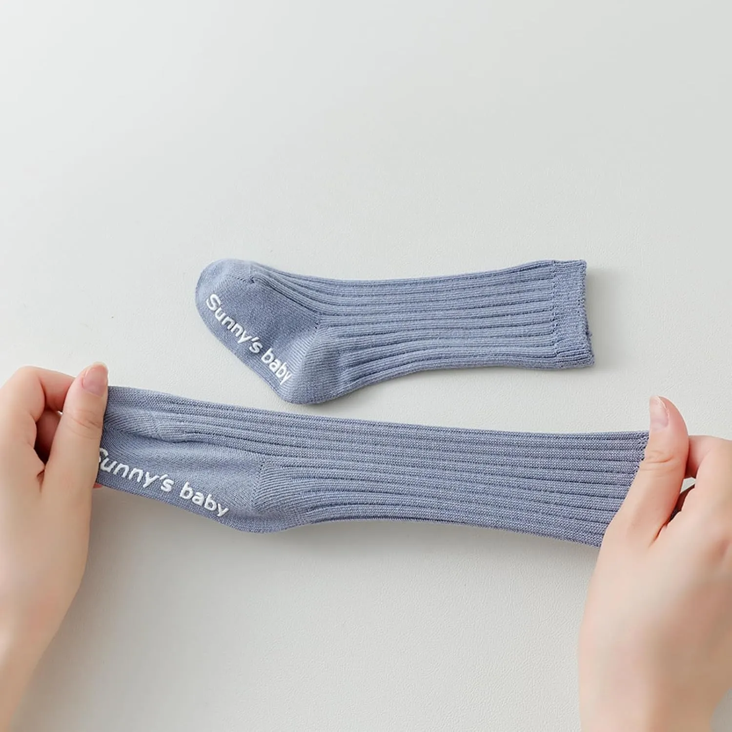 Zumou Toddler Knee High Socks Non Slip Anti Skid Baby Boy Girls Seamless Long Stockings